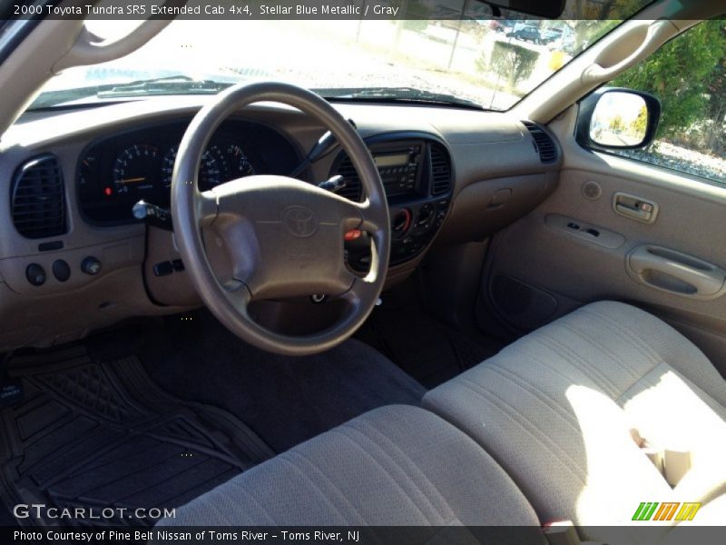 Stellar Blue Metallic / Gray 2000 Toyota Tundra SR5 Extended Cab 4x4