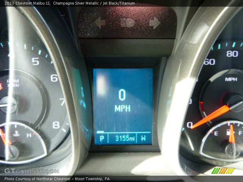 Champagne Silver Metallic / Jet Black/Titanium 2013 Chevrolet Malibu LS