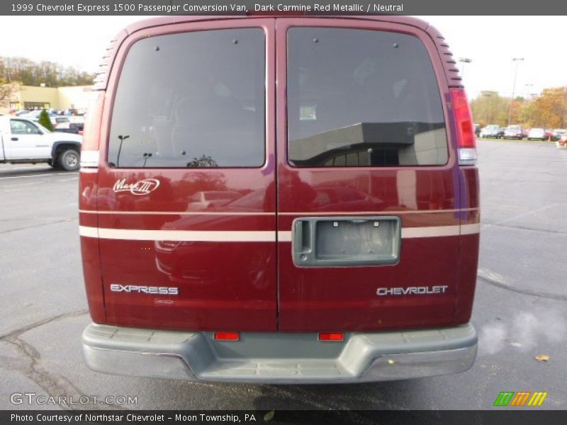 Dark Carmine Red Metallic / Neutral 1999 Chevrolet Express 1500 Passenger Conversion Van