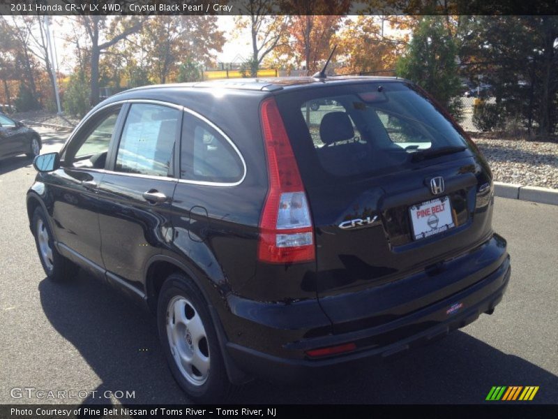 Crystal Black Pearl / Gray 2011 Honda CR-V LX 4WD