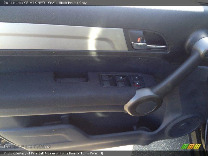 Crystal Black Pearl / Gray 2011 Honda CR-V LX 4WD