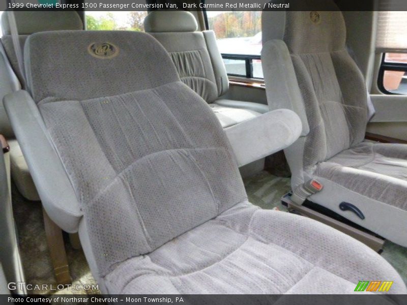 Dark Carmine Red Metallic / Neutral 1999 Chevrolet Express 1500 Passenger Conversion Van