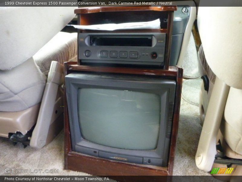 Dark Carmine Red Metallic / Neutral 1999 Chevrolet Express 1500 Passenger Conversion Van