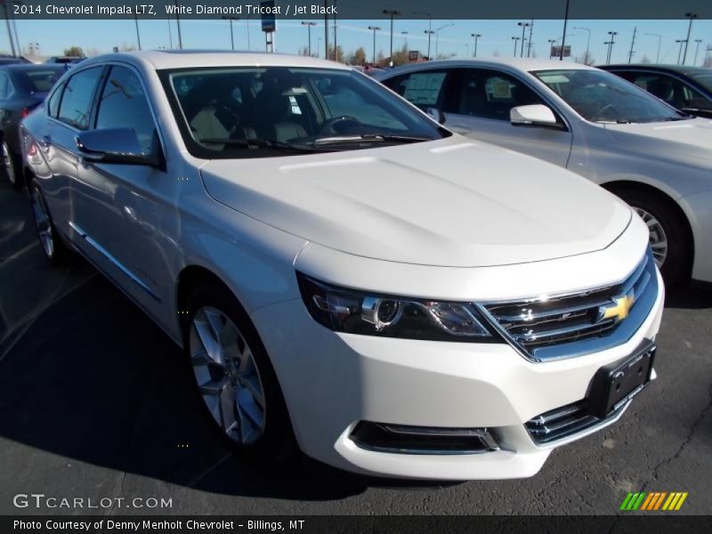 White Diamond Tricoat / Jet Black 2014 Chevrolet Impala LTZ