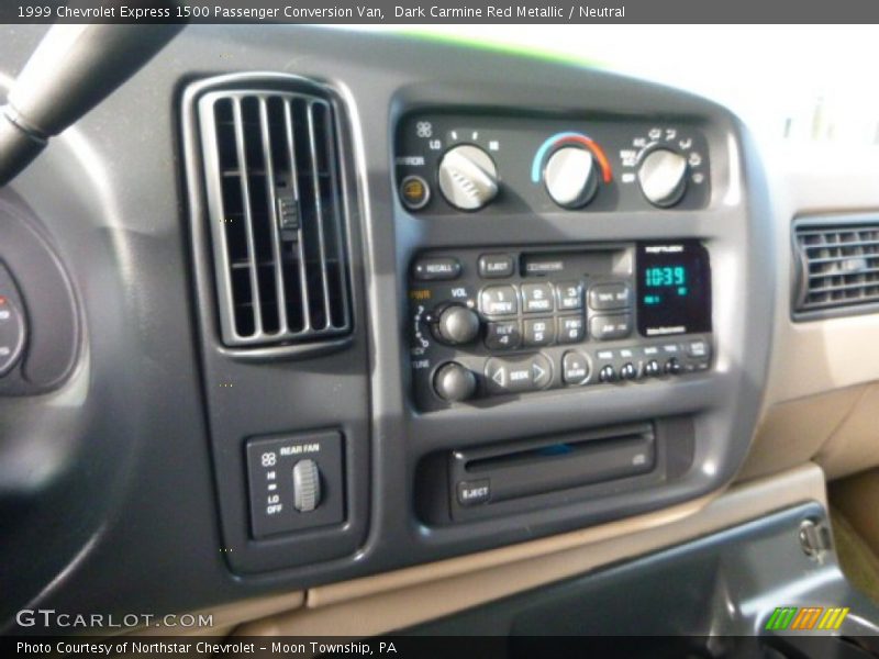 Dark Carmine Red Metallic / Neutral 1999 Chevrolet Express 1500 Passenger Conversion Van