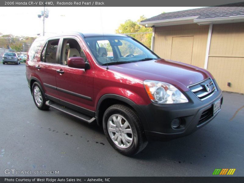 Redondo Red Pearl / Black 2006 Honda CR-V EX 4WD
