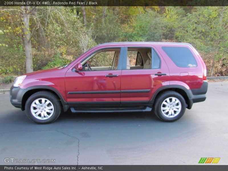 Redondo Red Pearl / Black 2006 Honda CR-V EX 4WD