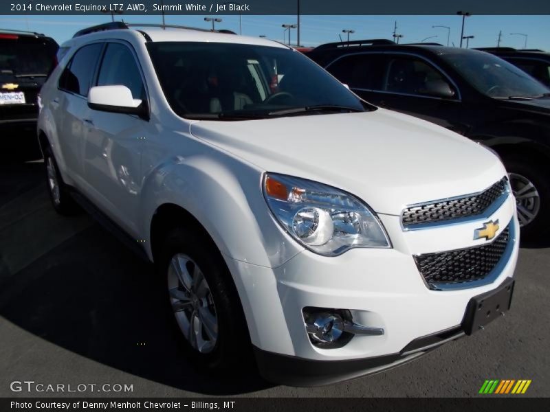 Summit White / Jet Black 2014 Chevrolet Equinox LTZ AWD
