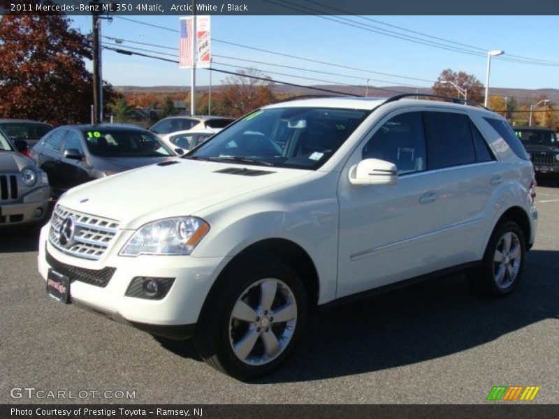 Arctic White / Black 2011 Mercedes-Benz ML 350 4Matic