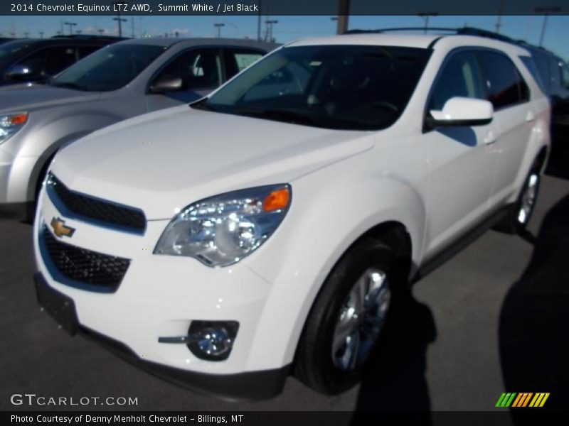 Summit White / Jet Black 2014 Chevrolet Equinox LTZ AWD