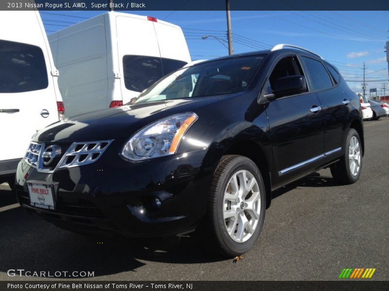 Super Black / Black 2013 Nissan Rogue SL AWD