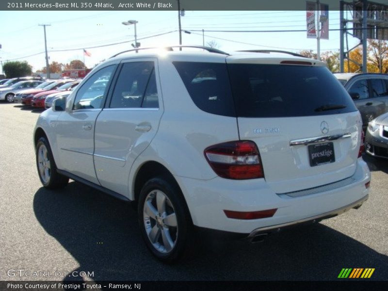 Arctic White / Black 2011 Mercedes-Benz ML 350 4Matic