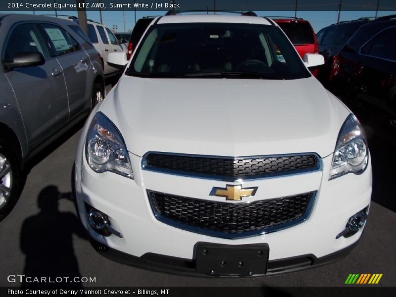 Summit White / Jet Black 2014 Chevrolet Equinox LTZ AWD