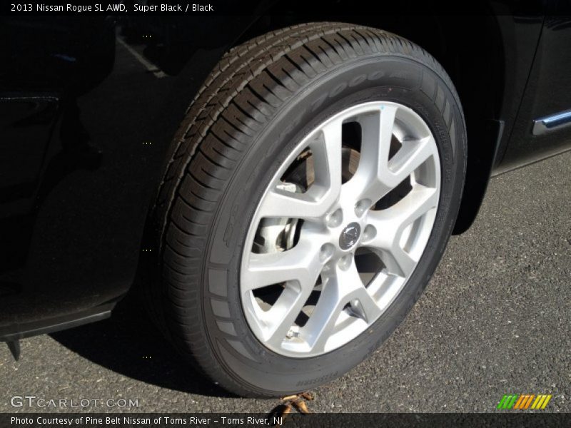 Super Black / Black 2013 Nissan Rogue SL AWD