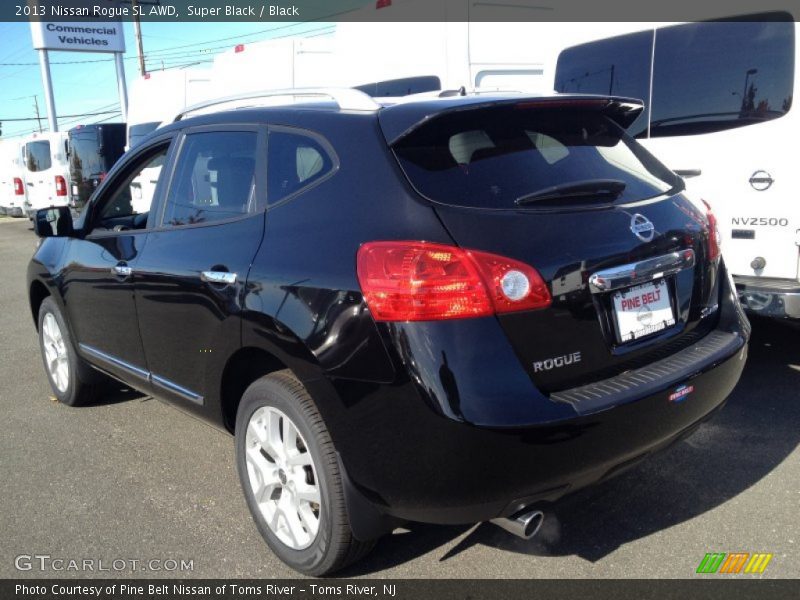 Super Black / Black 2013 Nissan Rogue SL AWD