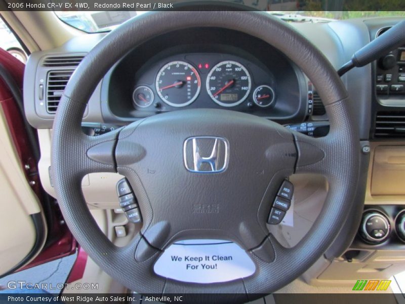 Redondo Red Pearl / Black 2006 Honda CR-V EX 4WD
