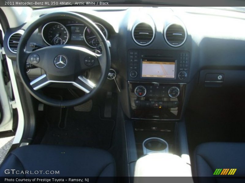 Arctic White / Black 2011 Mercedes-Benz ML 350 4Matic