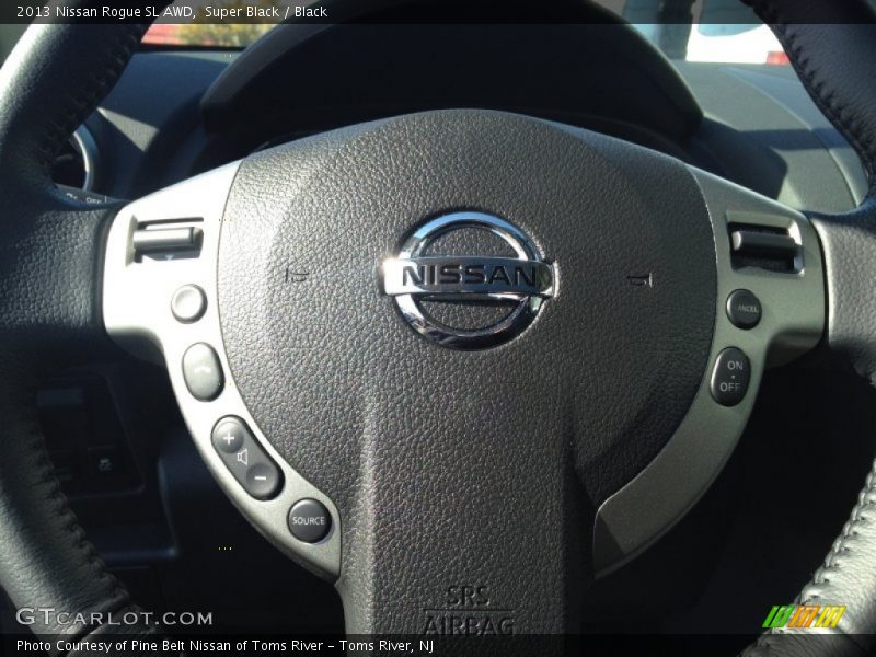 Super Black / Black 2013 Nissan Rogue SL AWD