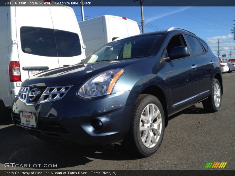 Graphite Blue / Black 2013 Nissan Rogue SL AWD