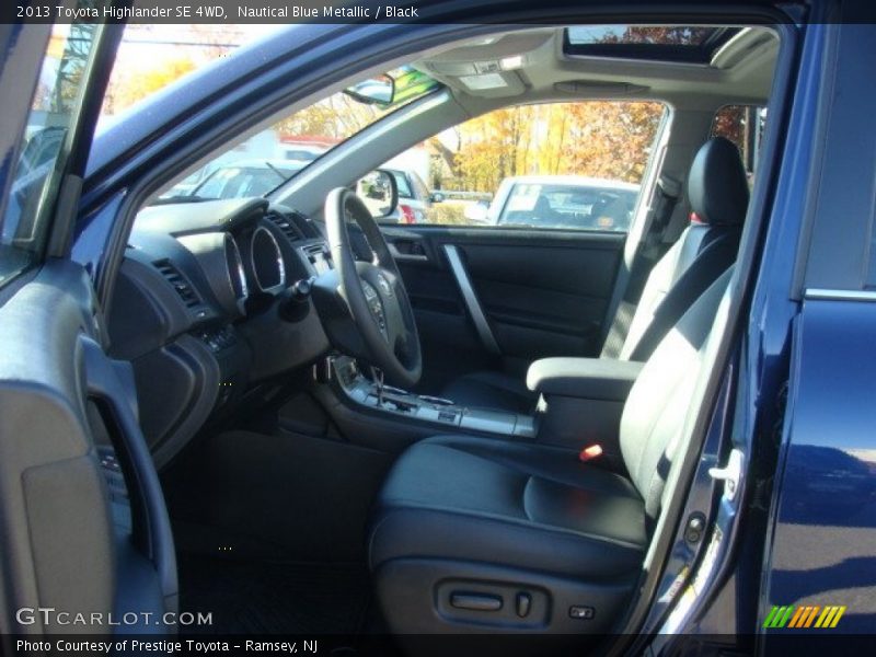 Nautical Blue Metallic / Black 2013 Toyota Highlander SE 4WD