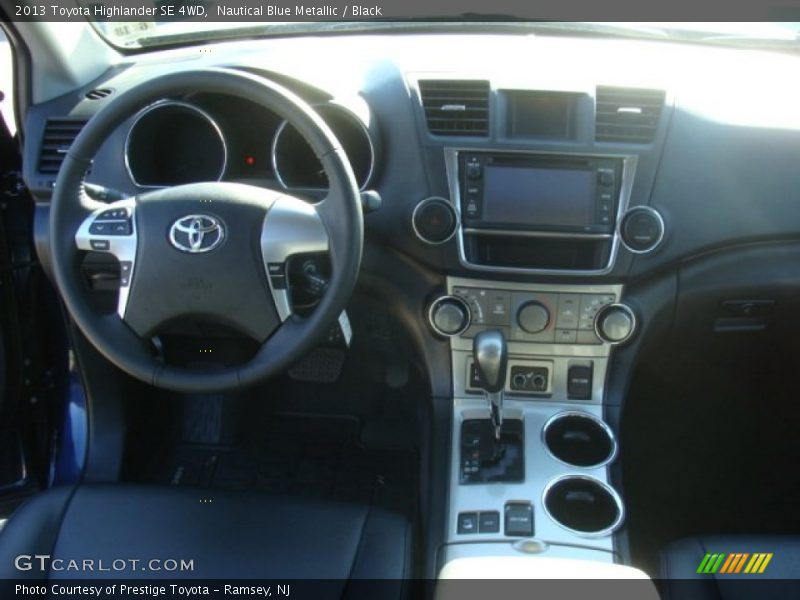 Nautical Blue Metallic / Black 2013 Toyota Highlander SE 4WD