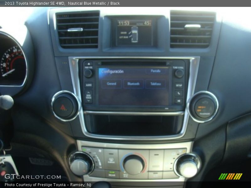 Nautical Blue Metallic / Black 2013 Toyota Highlander SE 4WD