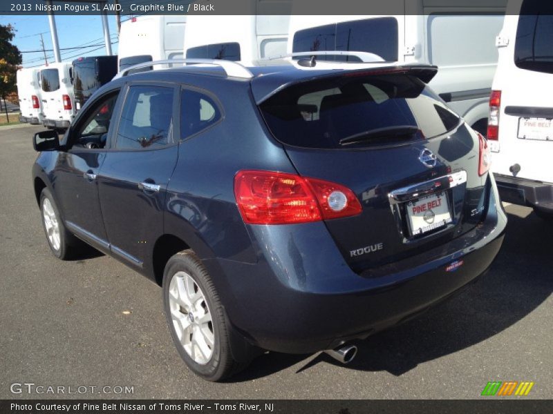 Graphite Blue / Black 2013 Nissan Rogue SL AWD