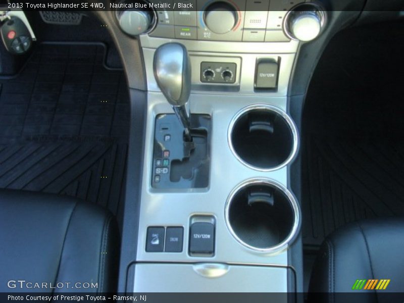 Nautical Blue Metallic / Black 2013 Toyota Highlander SE 4WD
