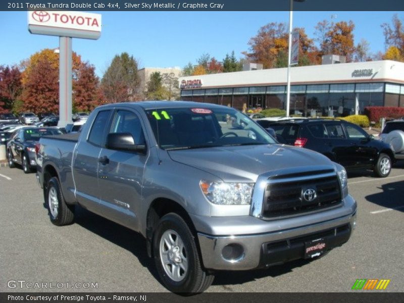 Silver Sky Metallic / Graphite Gray 2011 Toyota Tundra Double Cab 4x4