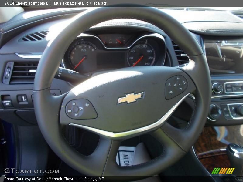 Blue Topaz Metallic / Jet Black 2014 Chevrolet Impala LT