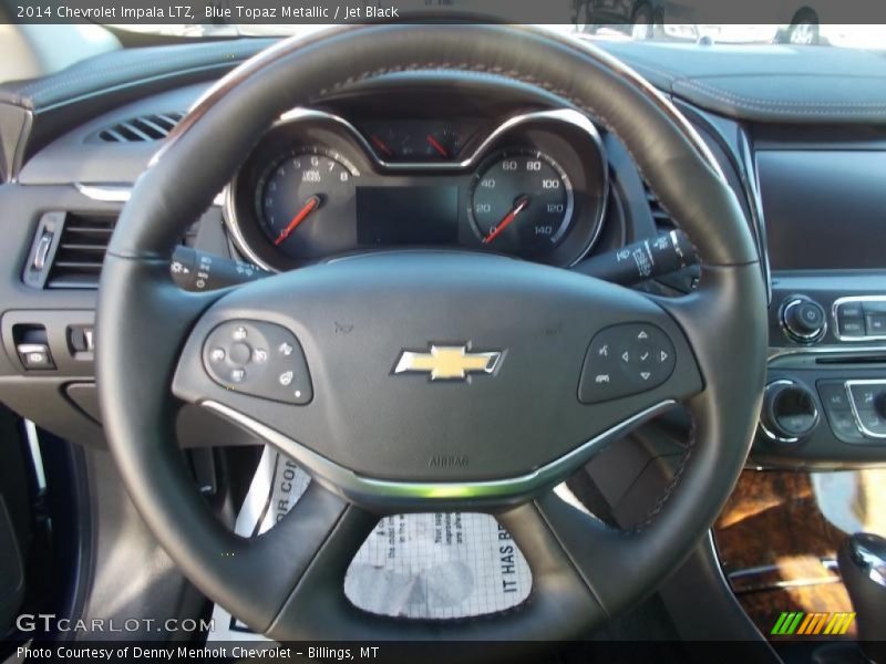 Blue Topaz Metallic / Jet Black 2014 Chevrolet Impala LTZ