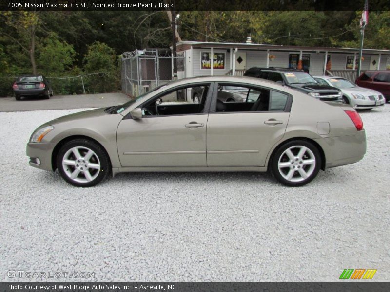 Spirited Bronze Pearl / Black 2005 Nissan Maxima 3.5 SE