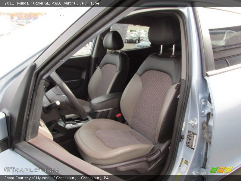 Aurora Blue / Taupe 2011 Hyundai Tucson GLS AWD
