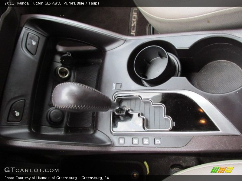 Aurora Blue / Taupe 2011 Hyundai Tucson GLS AWD