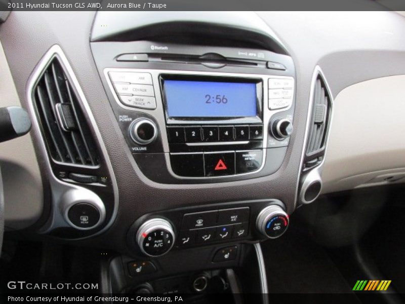 Aurora Blue / Taupe 2011 Hyundai Tucson GLS AWD