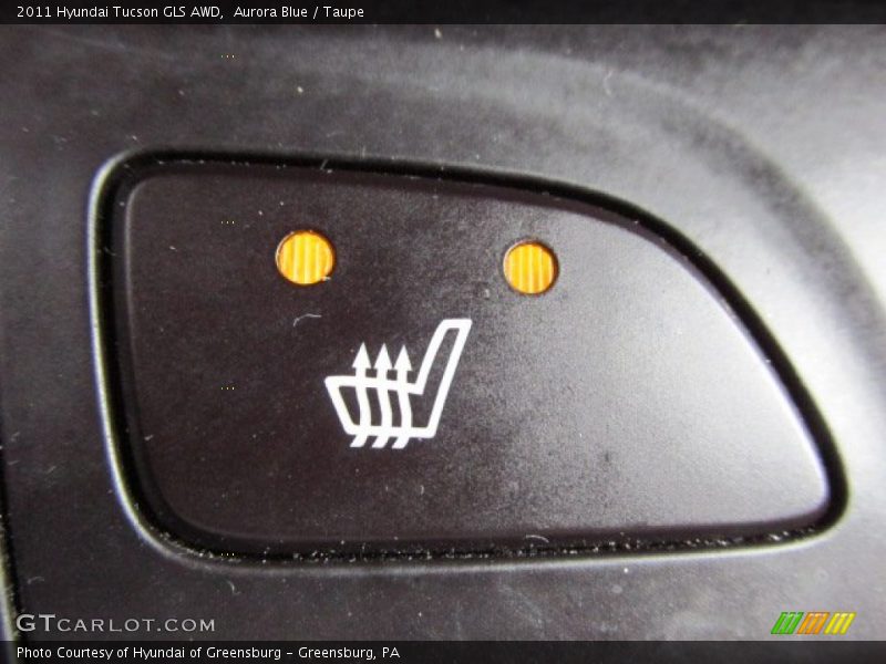 Aurora Blue / Taupe 2011 Hyundai Tucson GLS AWD