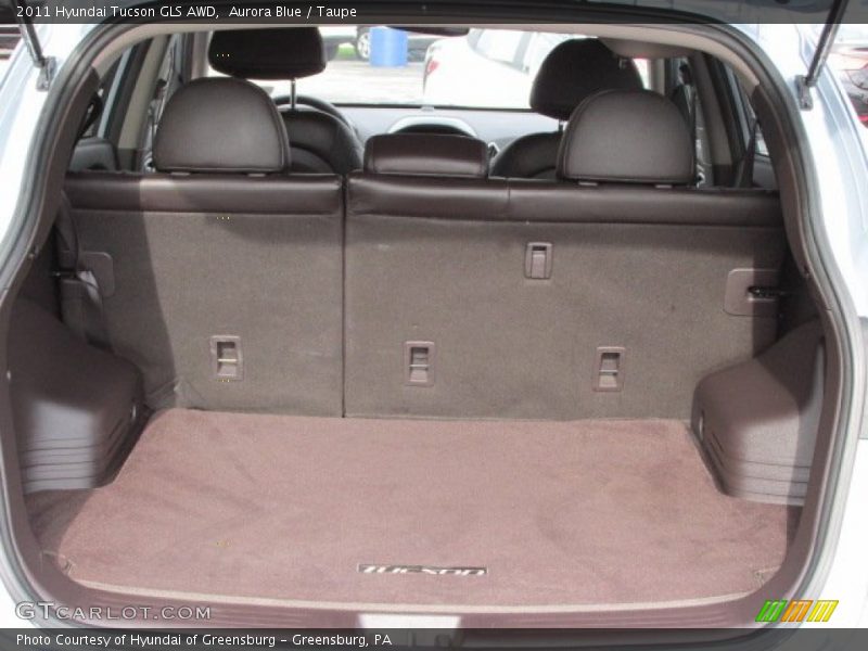 Aurora Blue / Taupe 2011 Hyundai Tucson GLS AWD