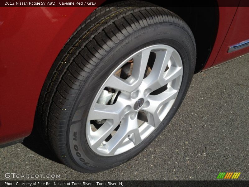 Cayenne Red / Gray 2013 Nissan Rogue SV AWD