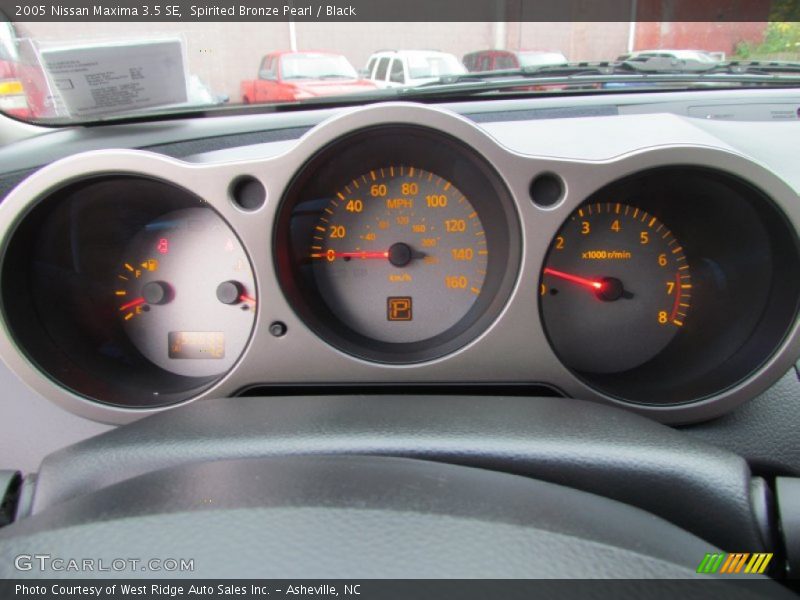 Spirited Bronze Pearl / Black 2005 Nissan Maxima 3.5 SE