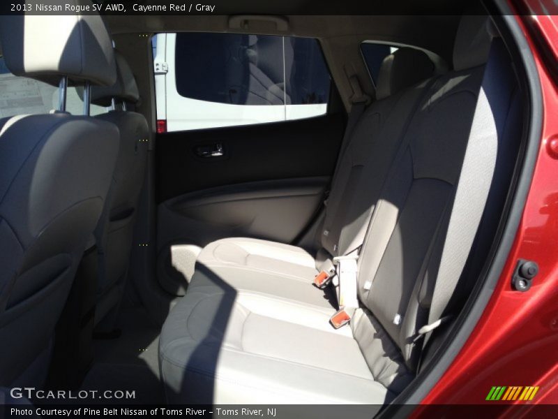 Cayenne Red / Gray 2013 Nissan Rogue SV AWD