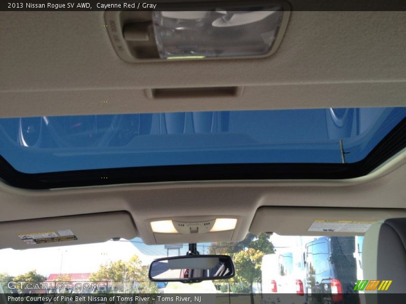 Cayenne Red / Gray 2013 Nissan Rogue SV AWD