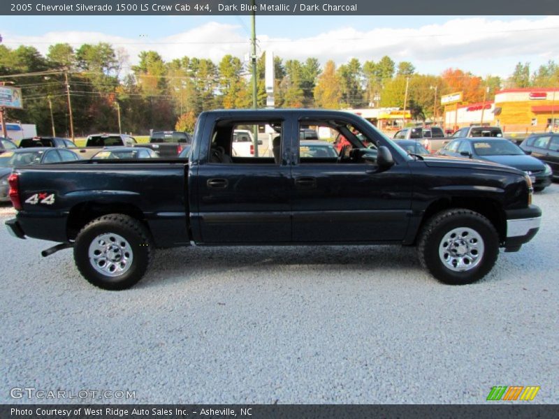 Dark Blue Metallic / Dark Charcoal 2005 Chevrolet Silverado 1500 LS Crew Cab 4x4
