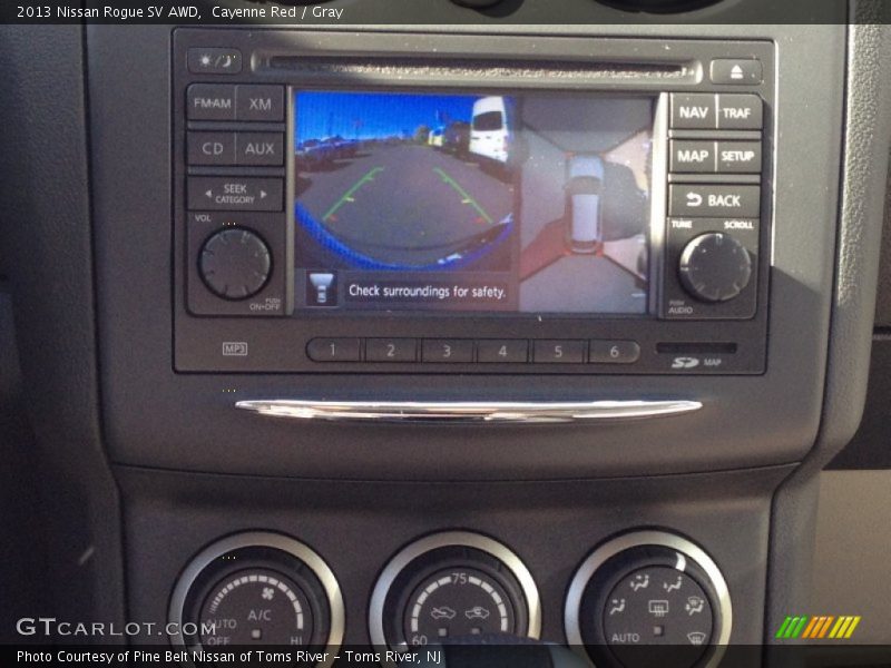 Cayenne Red / Gray 2013 Nissan Rogue SV AWD