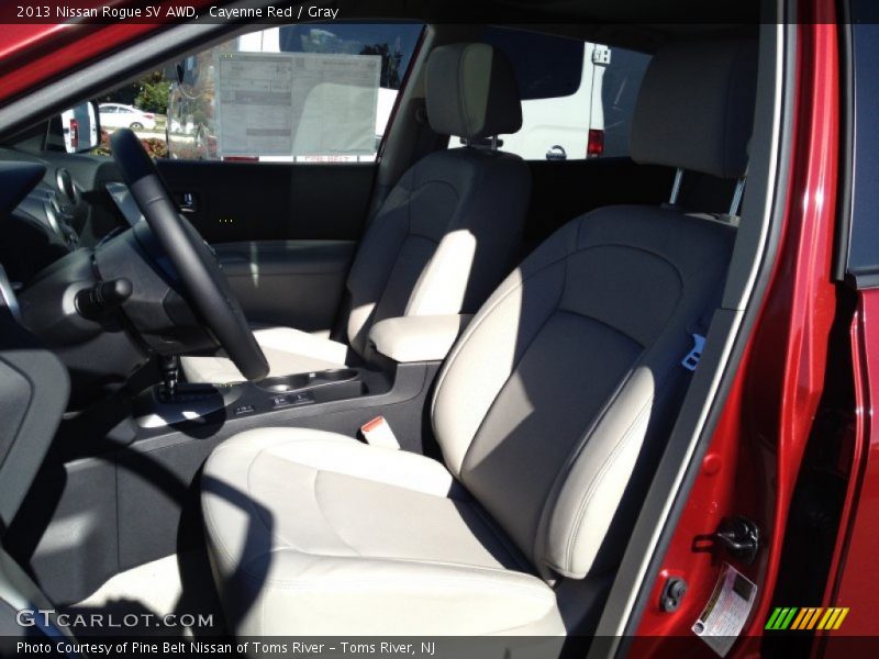 Cayenne Red / Gray 2013 Nissan Rogue SV AWD