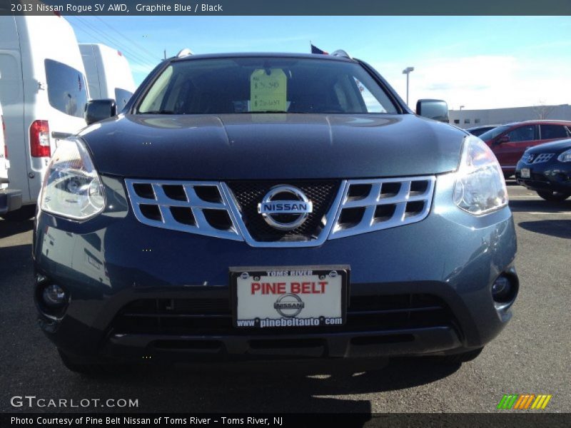 Graphite Blue / Black 2013 Nissan Rogue SV AWD