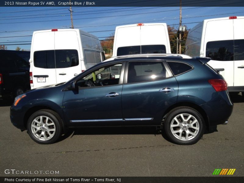 Graphite Blue / Black 2013 Nissan Rogue SV AWD