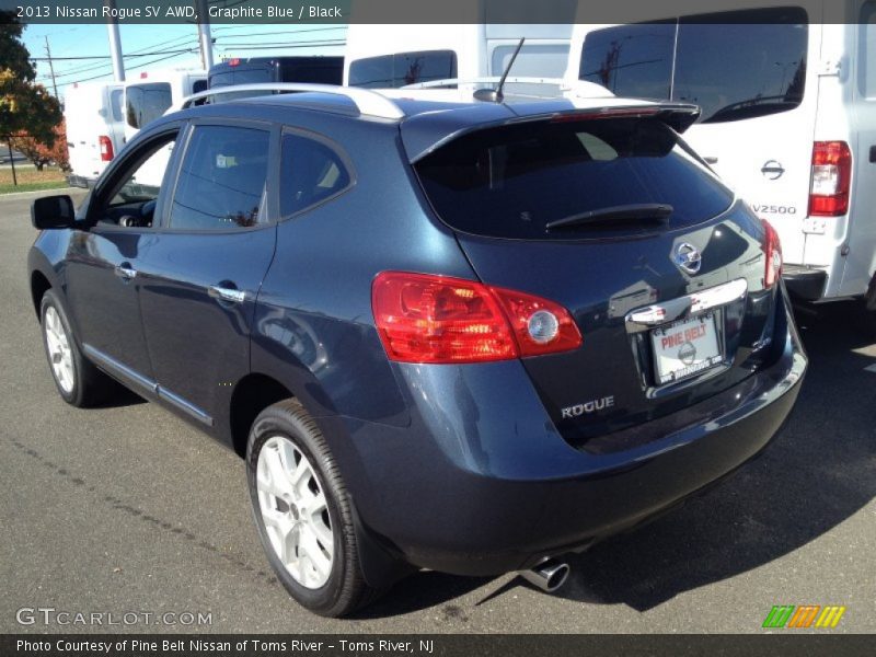 Graphite Blue / Black 2013 Nissan Rogue SV AWD