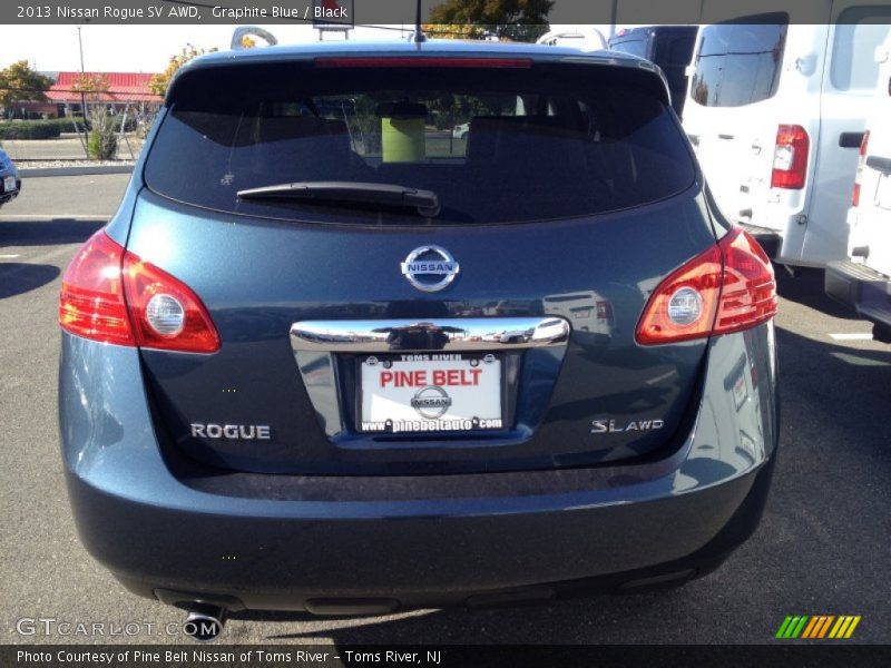 Graphite Blue / Black 2013 Nissan Rogue SV AWD