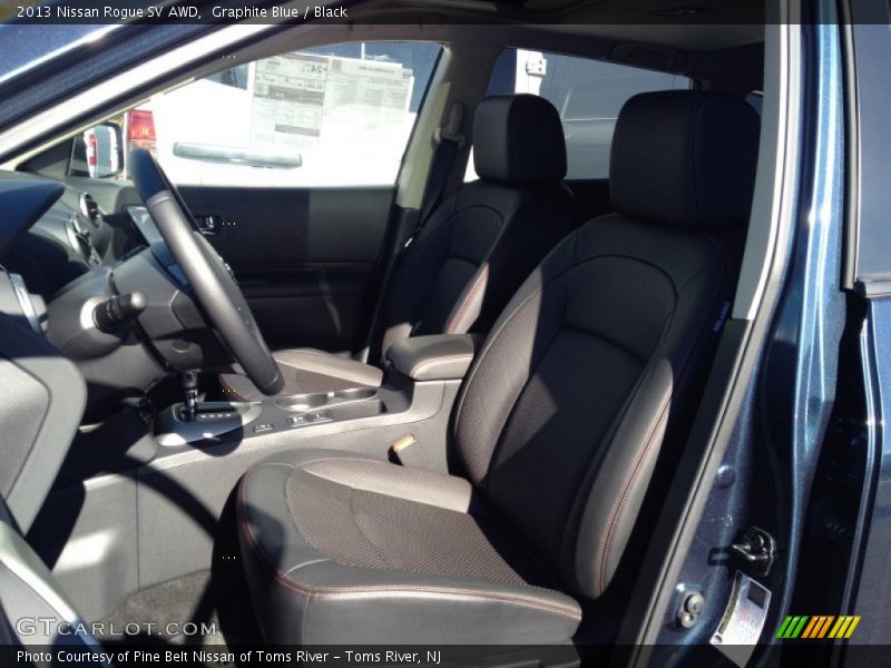 Graphite Blue / Black 2013 Nissan Rogue SV AWD
