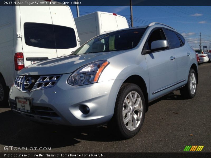 Frosted Steel / Black 2013 Nissan Rogue SV AWD